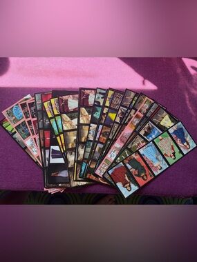 Pinup Girl Clothing Vintage Fashion Photo Card Lot - Colorful Model Strips